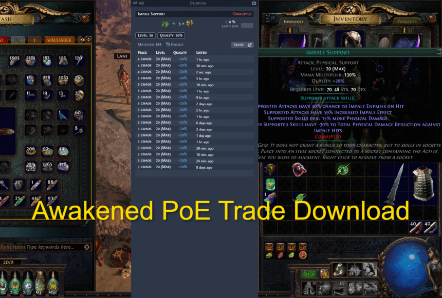 Awakened PoE Trade Download – Simple Guide for Every Player