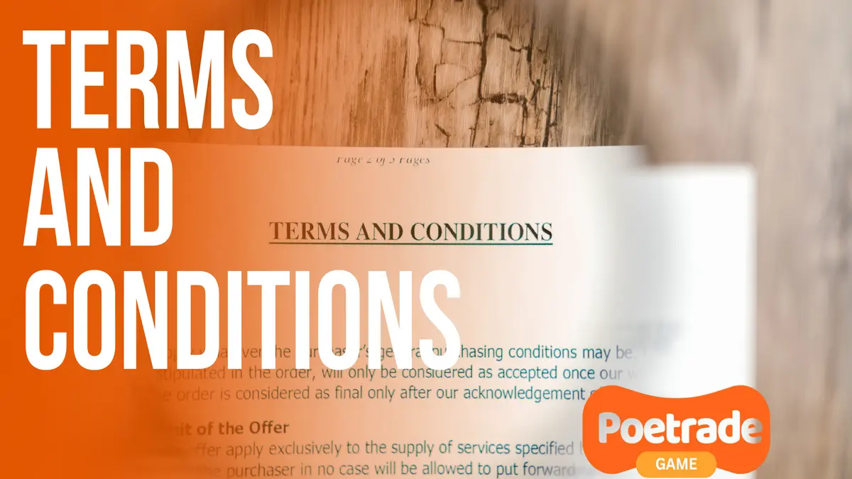 Terms and conditions poe trade