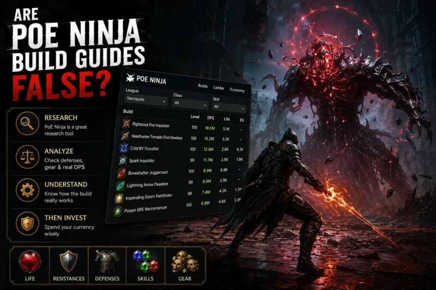 Are PoE Ninja Build Guides False
