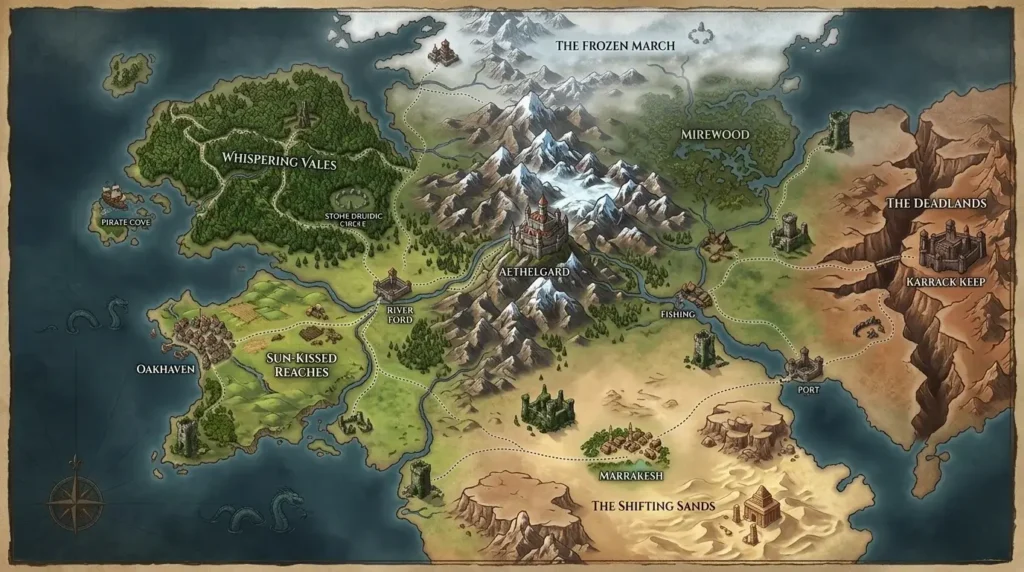 What Areas Can You Find on the Crimson Desert Map?
