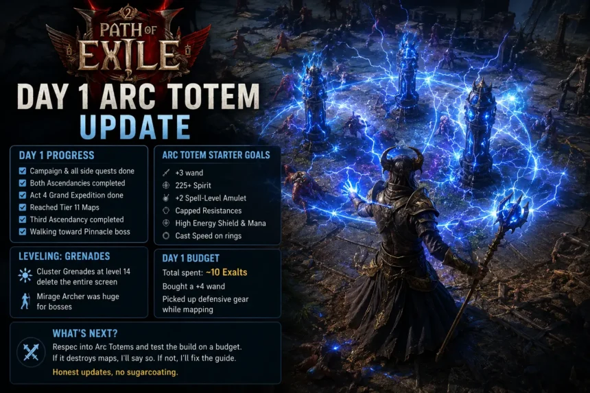 Path of Exile 2 Day 1 Arc Totem Update